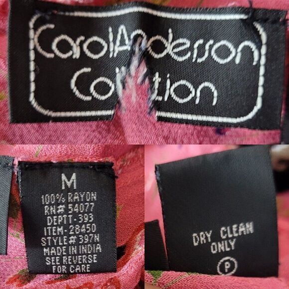 Vintage Reversible Floral Maxi Skirt M Black Pink Ditzy Ruffle Rayon India Boho - Picture 2 of 16